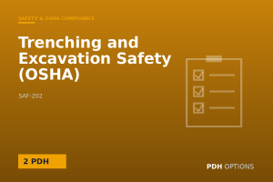 Trenching and Excavation Safety (OSHA) — PDH Options course cover