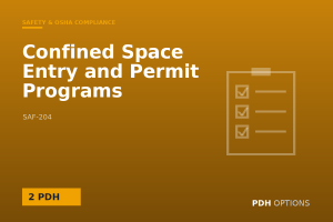 Confined Space Entry and Permit Programs — PDH Options course cover