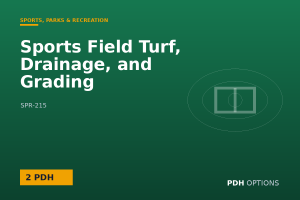 Sports Field Turf, Drainage, and Grading — PDH Options course cover