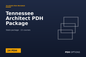 Tennessee Architect PDH Package (24 PDH) — PDH Options state package cover