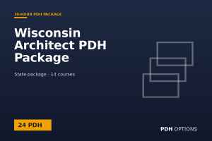 Wisconsin Architect PDH Package (24 PDH) — PDH Options state package cover